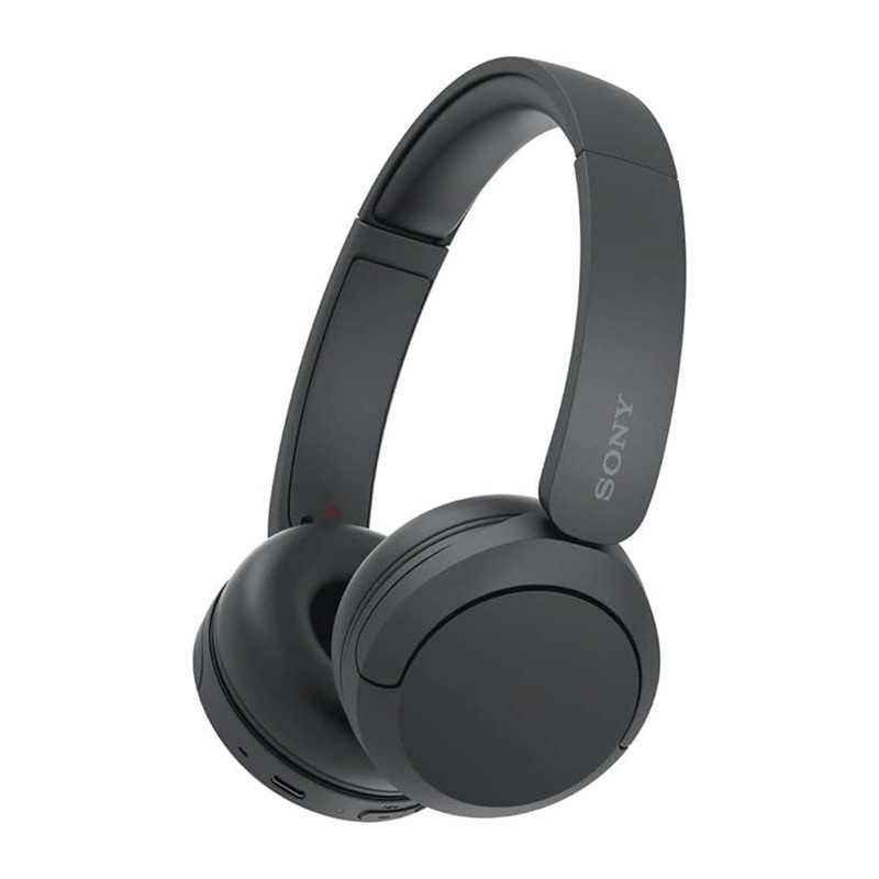 هدفون بلوتوثی سونی مدل WH-CH520 با نویز کنسلینگ فعال (ANC)، درگاه شارژ USB Type-C، دارای پشتیبانی از دستیار صوتی Google Assistant و Siri، طراحی چرخشی برای حمل و نگهداری آسان
