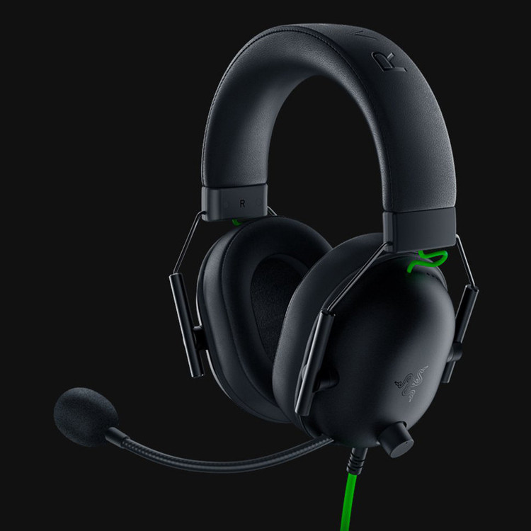 هدست گیمینگ بلوتوثی ریزر مدل BlackShark V2 X با نویز کنسلینگ بدنه، نویز کنسلینگ میکروفون (ENC)، اتصال از طریق جک 3.5 میلیمتری، دارای صدای فراگیر 7.1 کاناله، دارای تکنولوژی صدای 360 درجه