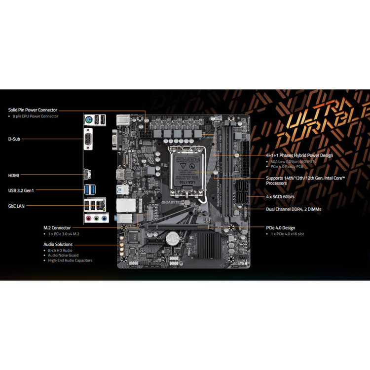 مادربرد گیگابایت مدل H610M H V3 DDR4 (rev. 1.0)