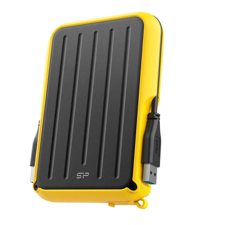 هارد اکسترنال سیلیکون پاور مدل Armor A66 ظرفیت یک ترابایت دارای رابط USB Type-A 3.2