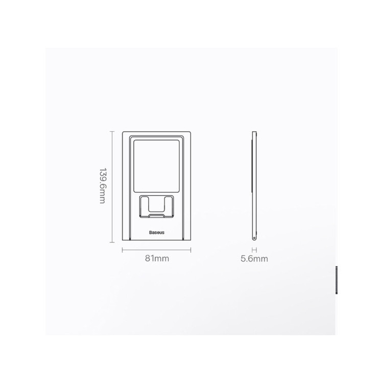 پایه نگهدارنده گوشی موبایل و تبلت بیسوس مدل Foldable Metal Desktop Holder LUKP000013