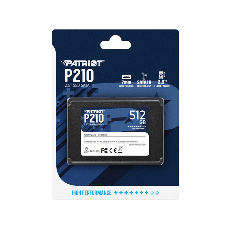 اس اس دی اینترنال پتریوت مدل P210 ظرفیت 512 گیگابایت