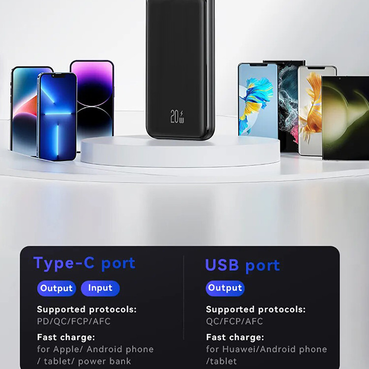 پاوربانک یوسمز مدل CD199 ظرفیت 20000 میلی آمپر ساعت