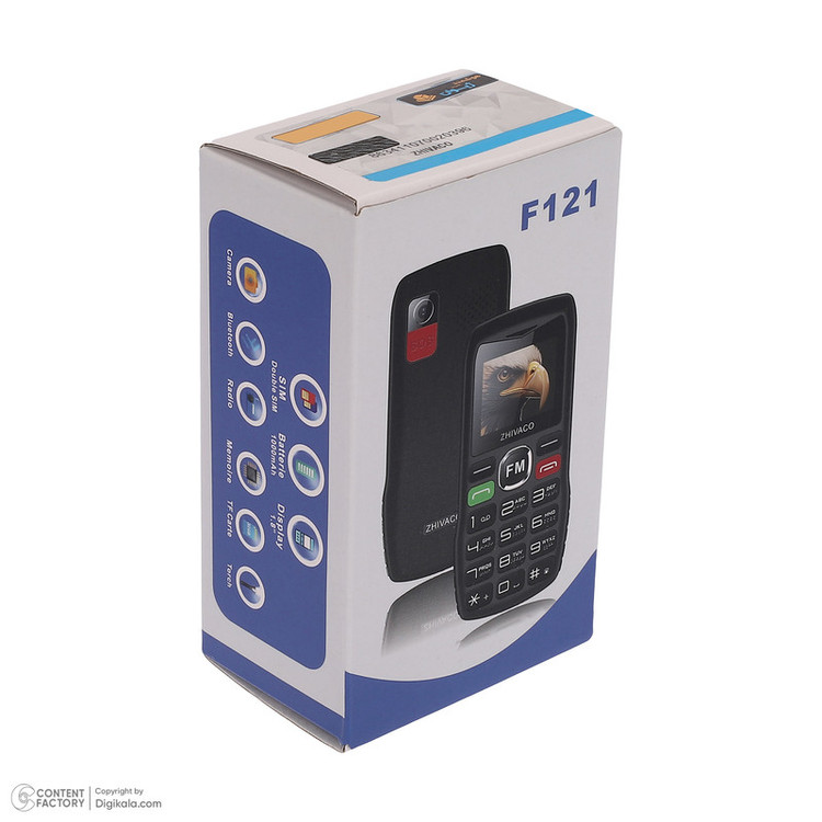 گوشی موبایل ژیواکو مدل F121 دو سیم کارت
