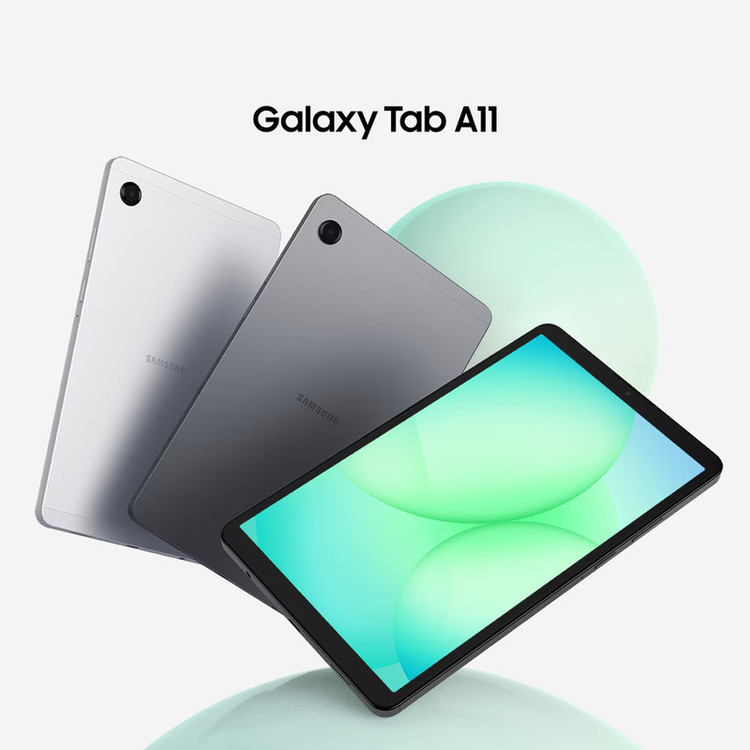تبلت 8.7 اینچ سامسونگ مدل Galaxy Tab A11 4G، ظرفیت 64 گیگابایت و رم 4 گیگابایت، قابلیت پشتیبانی از سیم کارت، رزولوشن دوربین 8 مگاپیکسل، به همراه شارژر دیواری 25 وات سامسونگ مدل EP-TA800