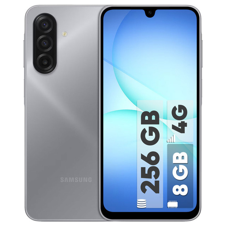 گوشی موبایل سامسونگ مدل Galaxy A17 4G دو سیم کارت ظرفیت 256 گیگابایت و رم 8 گیگابایت - به همراه شارژر 25 وات سامسونگ