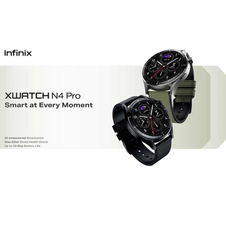 ساعت هوشمند 47 میلیمتری اینفینیکس مدل XWATCH N4 PRO با بند پلاستیکی