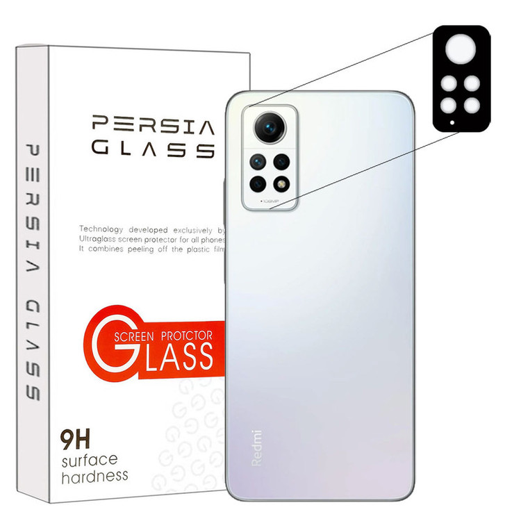 محافظ لنز دوربین پرشیا گلس مدل 5DLENSP مناسب برای گوشی موبایل شیائومی Redmi Note 12 Pro 4G
