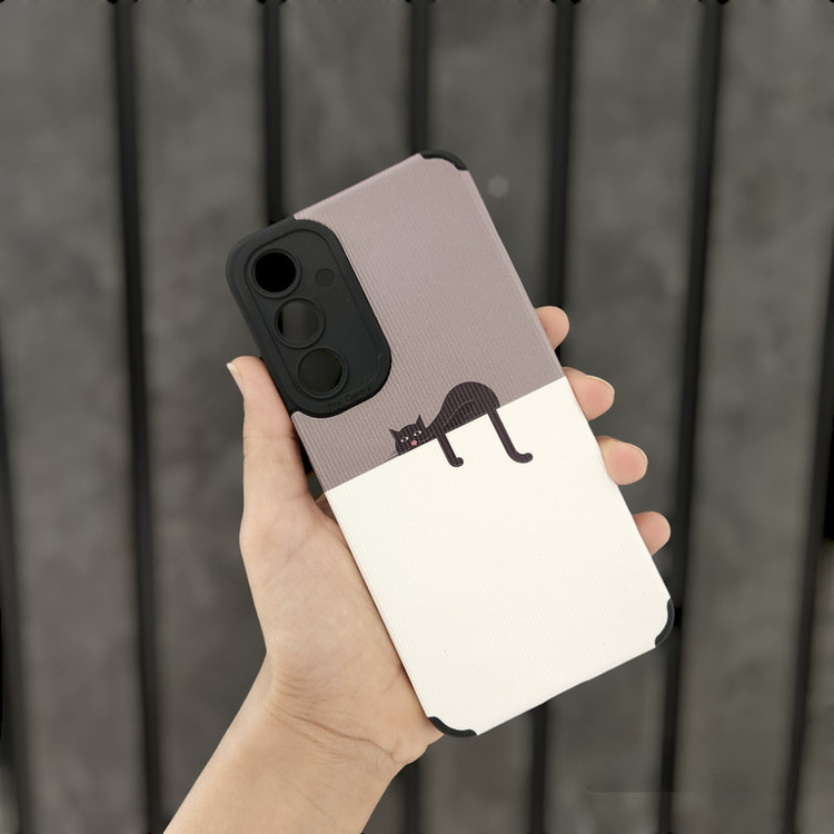 کاور مدل کبریتی طرح cat مناسب برای گوشی موبایل سامسونگ Galaxy A15 4G