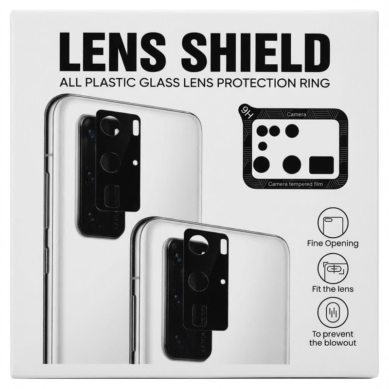 محافظ لنز دوربین شیشهای مدل shield lens 3D مناسب برای گوشی موبایل سامسونگ Galaxy S21 Ultra