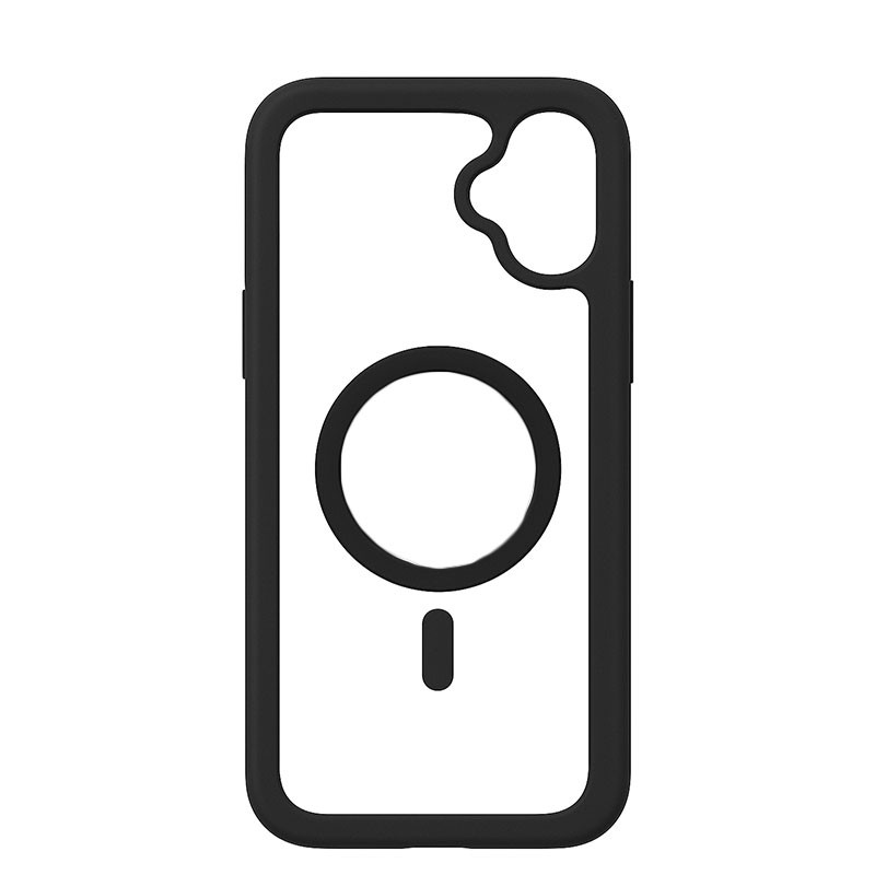 کاور مسیر مدل Clear Magnetic Black safe مناسب برای گوشی موبایل سامسونگ Galaxy A06