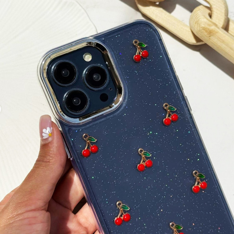 کاور قاب گارد مدل رزین طرح آلبالو مناسب برای گوشی موبایل اپل IPhone 12 Pro Max