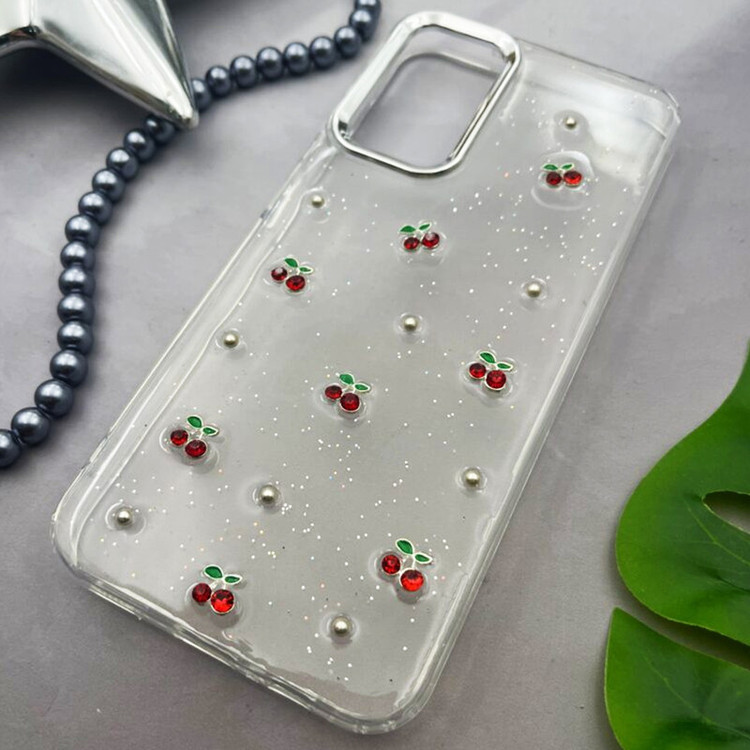 کاور قاب گارد مدل رزین طرح آلبالو مناسب برای گوشی موبایل اپل IPhone 15 Pro Max