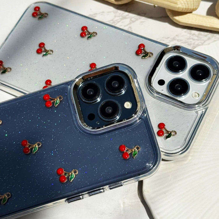 کاور قاب گارد مدل رزین طرح آلبالو مناسب برای گوشی موبایل اپل IPhone 15 Pro Max