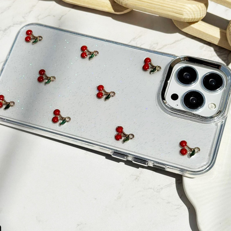 کاور قاب گارد مدل رزین طرح آلبالو مناسب برای گوشی موبایل اپل IPhone 15 Pro Max