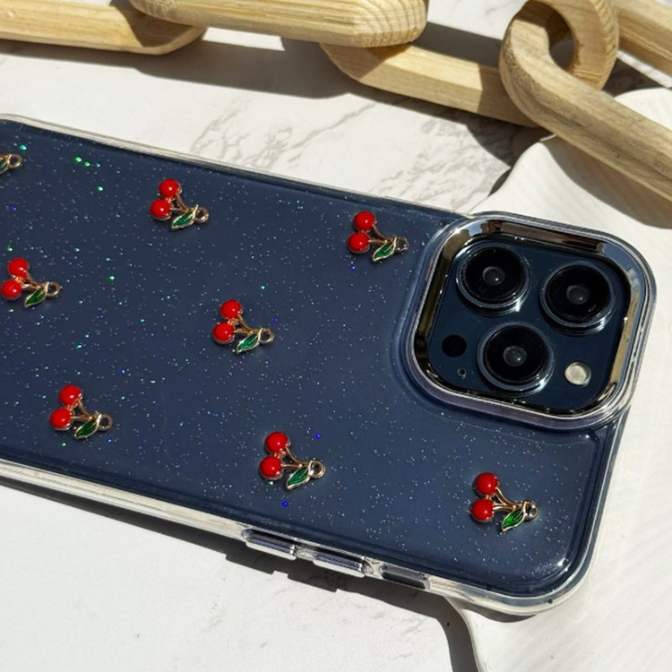 کاور قاب گارد مدل رزین طرح آلبالو مناسب برای گوشی موبایل اپل IPhone 15 Pro Max