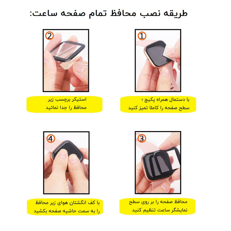 محافظ صفحه نمایش مدل SFP-PMMA مناسب برای ساعت هوشمند شیائومی Mi Band 6