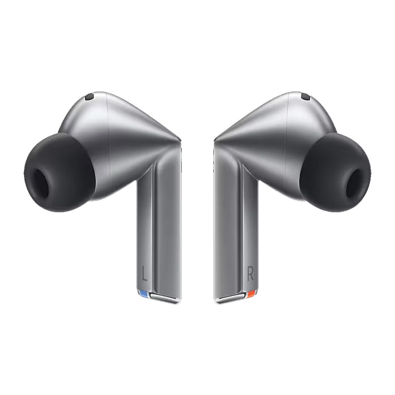 هدفون بلوتوثی سامسونگ مدل Galaxy Buds3 Pro دارای نویز کنسلینگ فعال (ANC)، درگاه شارژ USB Type-C، شارژ بی سیم، با قابلیت اتصال به چند دستگاه، پشتیبانی از فرمان لمسی، پشتیبانی از دستیار صوتی، مقاوم در برابر آب