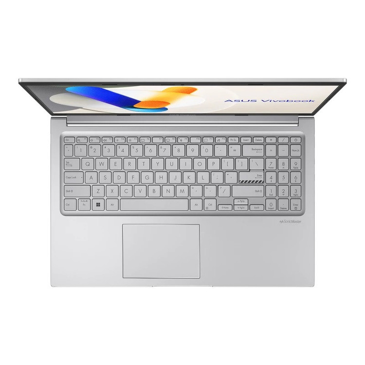لپتاپ ایسوس مدل Vivobook 15 F1504VA-NJ1213 با پردازنده Core i3-1315U، رم DDR4 4GB با فرکانس 3200MHz، حافظه SSD با ظرفیت 256GB، نمایشگر 15.6 اینچ با پنل TFT با وضوح Full HD