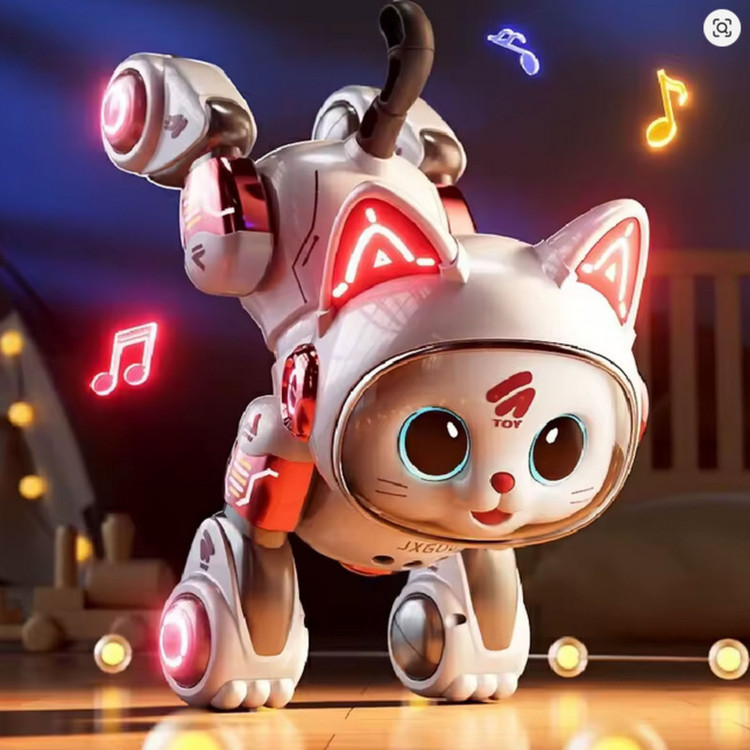 ربات کنترلی مدل Cat Toy با قابلیت راه رفتن، چرخیدن و تولید صدا