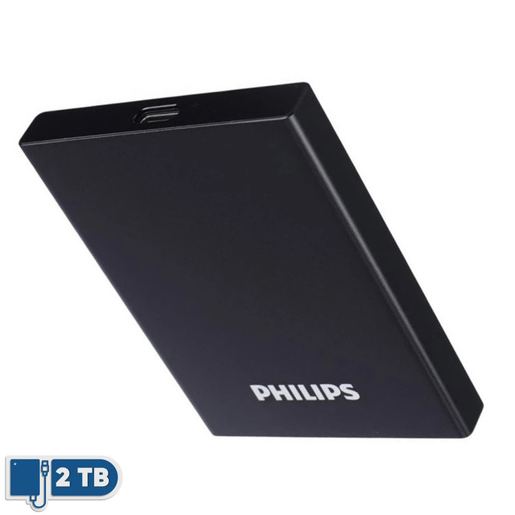 اس اس دی اکسترنال فیلیپس مدل FM51PS051S ظرفیت 2 ترابایت رابط USB 3.2 Gen2