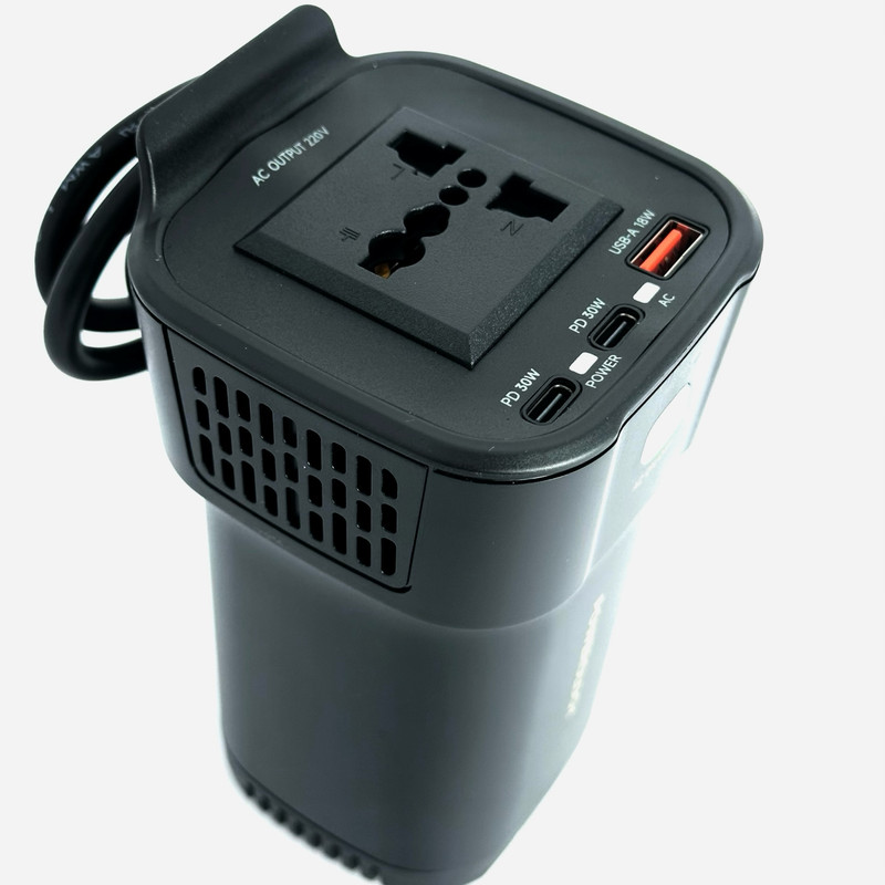 مبدل برق خودرو پاورولوجی مدل POWER INVERTER 150W P150INVBK