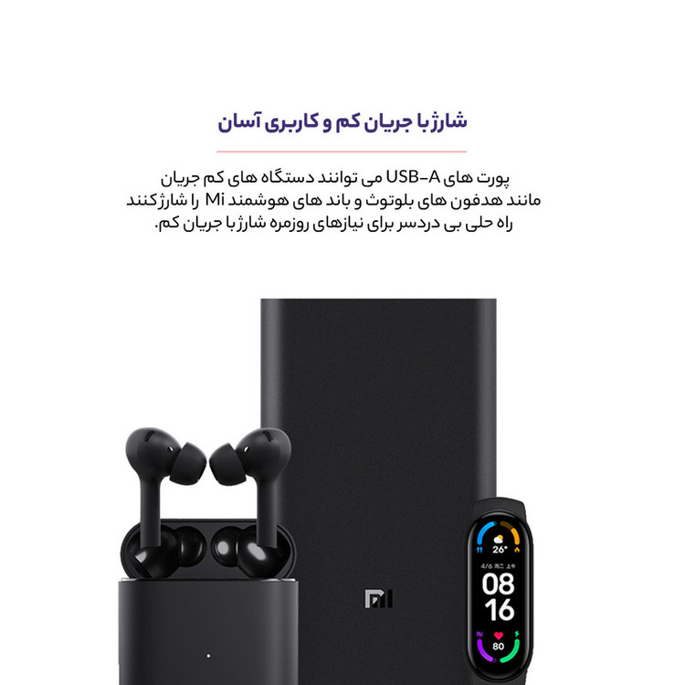 پاوربانک شیائومی مدل PB2050SZM ظرفیت 20000 میلی آمپر ساعت