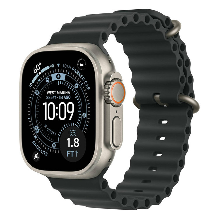 ساعت هوشمند 49 میلی متری اپل مدل Ultra 3 Black Titanium Case با بند Ocean