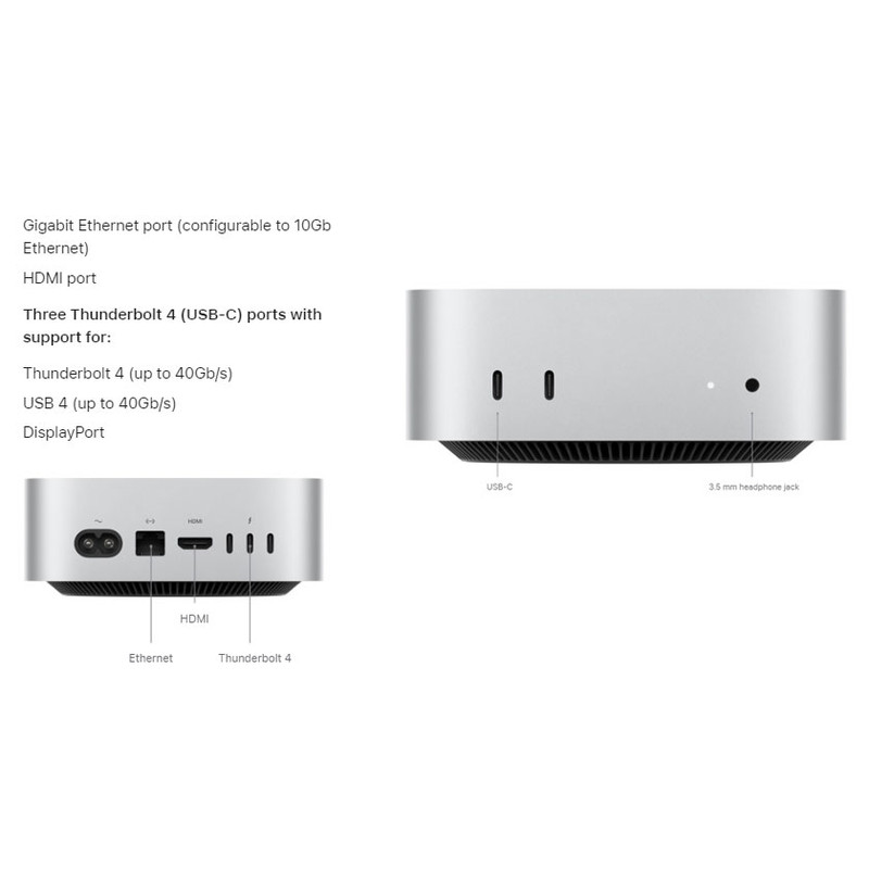 کامپیوتر کوچک اپل مدل Mac mini MU9D3 با ظرفیت 256 گیگابایت