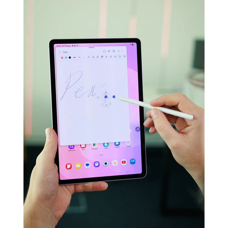 تبلت ۱۱ اینچ سامسونگ مدل Galaxy Tab S11 ظرفیت 256 گیگابایت و رم 12 گیگابایت، قابلیت پشتیبانی از سیم کارت، رزولوشن دوربین ۱۳ مگاپیکسل، پشتیبانی از قلم و کیبورد