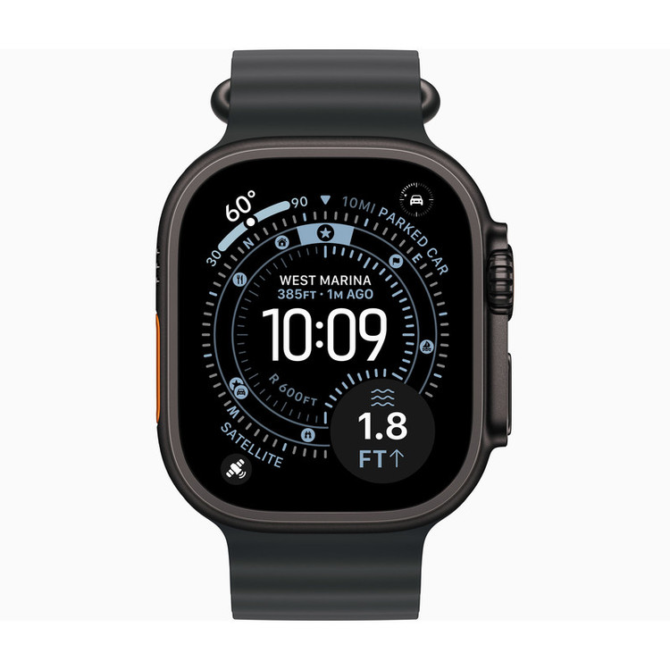 ساعت هوشمند 49 میلی متری اپل مدل Ultra 3 Black Titanium Case با بند Trail