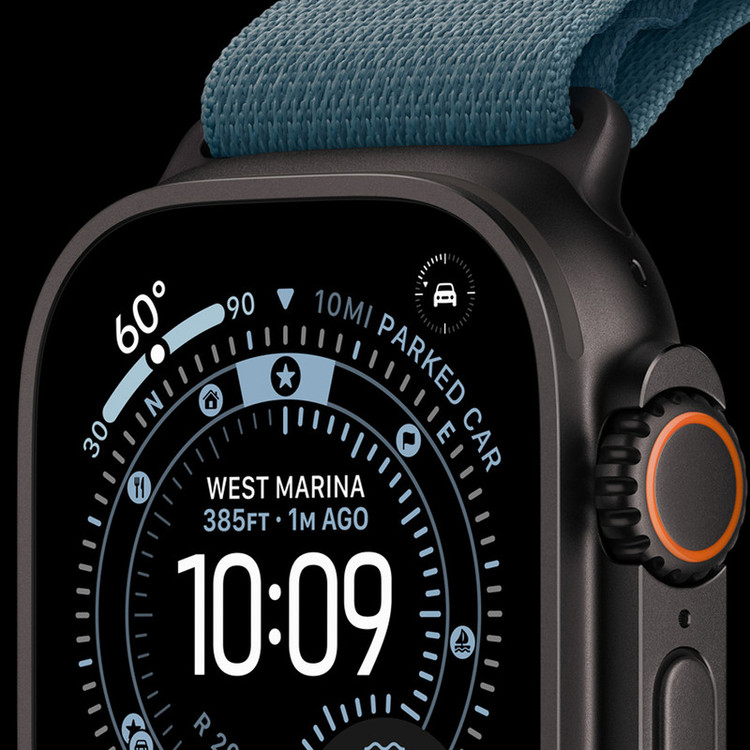 ساعت هوشمند 49 میلی متری اپل مدل Ultra 3 Black Titanium Case با بند Trail