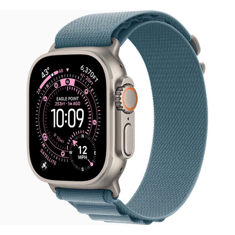 ساعت هوشمند 49 میلی متری اپل مدل Ultra 3 Natural Titanium Case با بند Alpine Loop